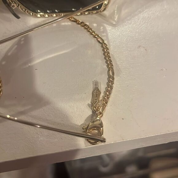 NWT GUCCI 54MM Rectangle Sunglasses Chain-Embellished Sunglasses - Picture 12 of 16